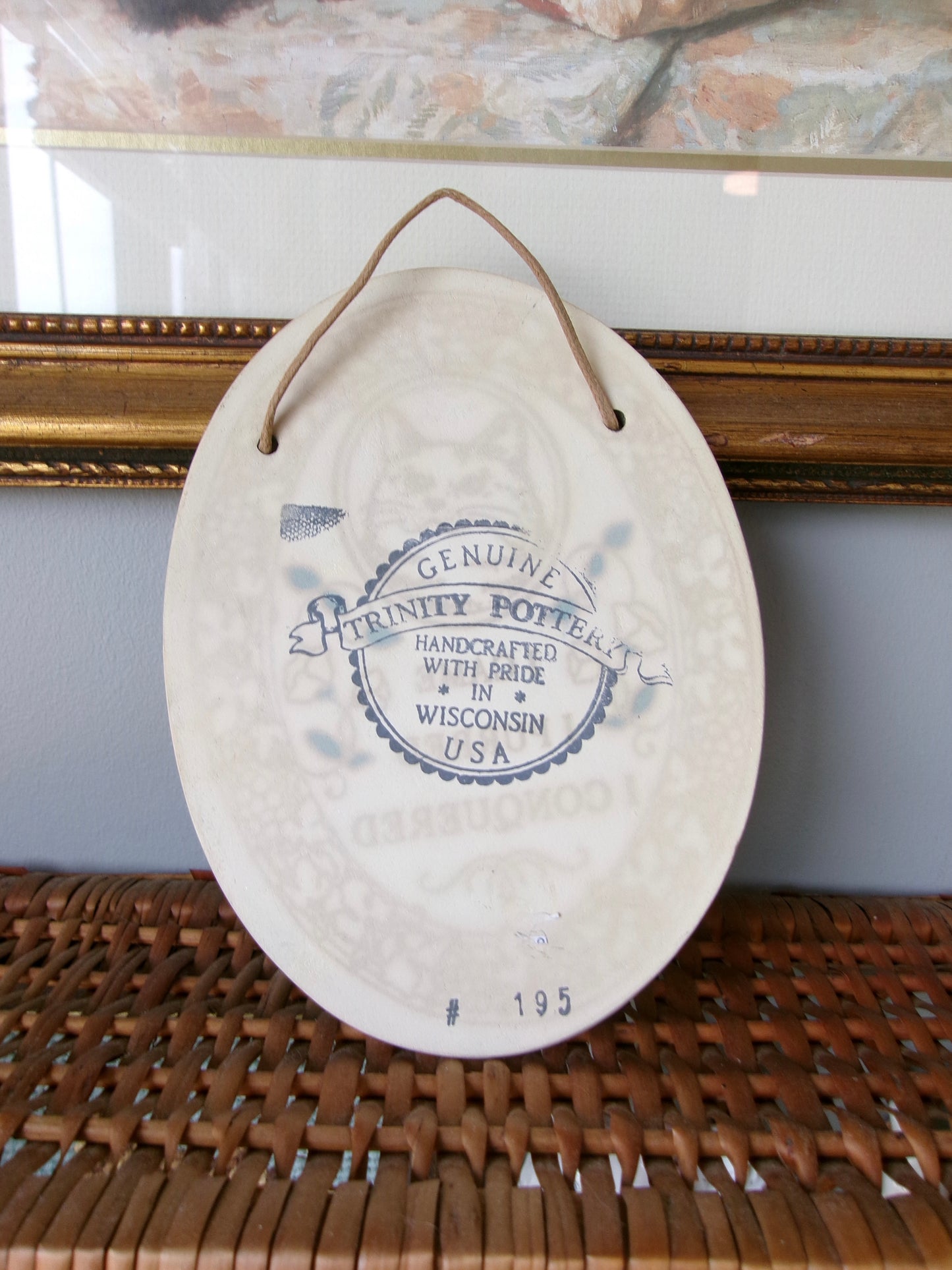 I came, I purred, I conquered hanging wall plaque