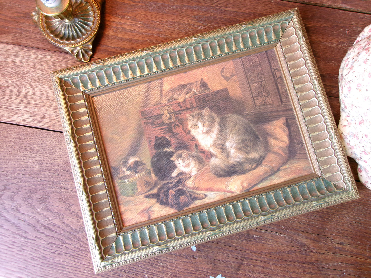 Henriette Ronner Framed Cat Print