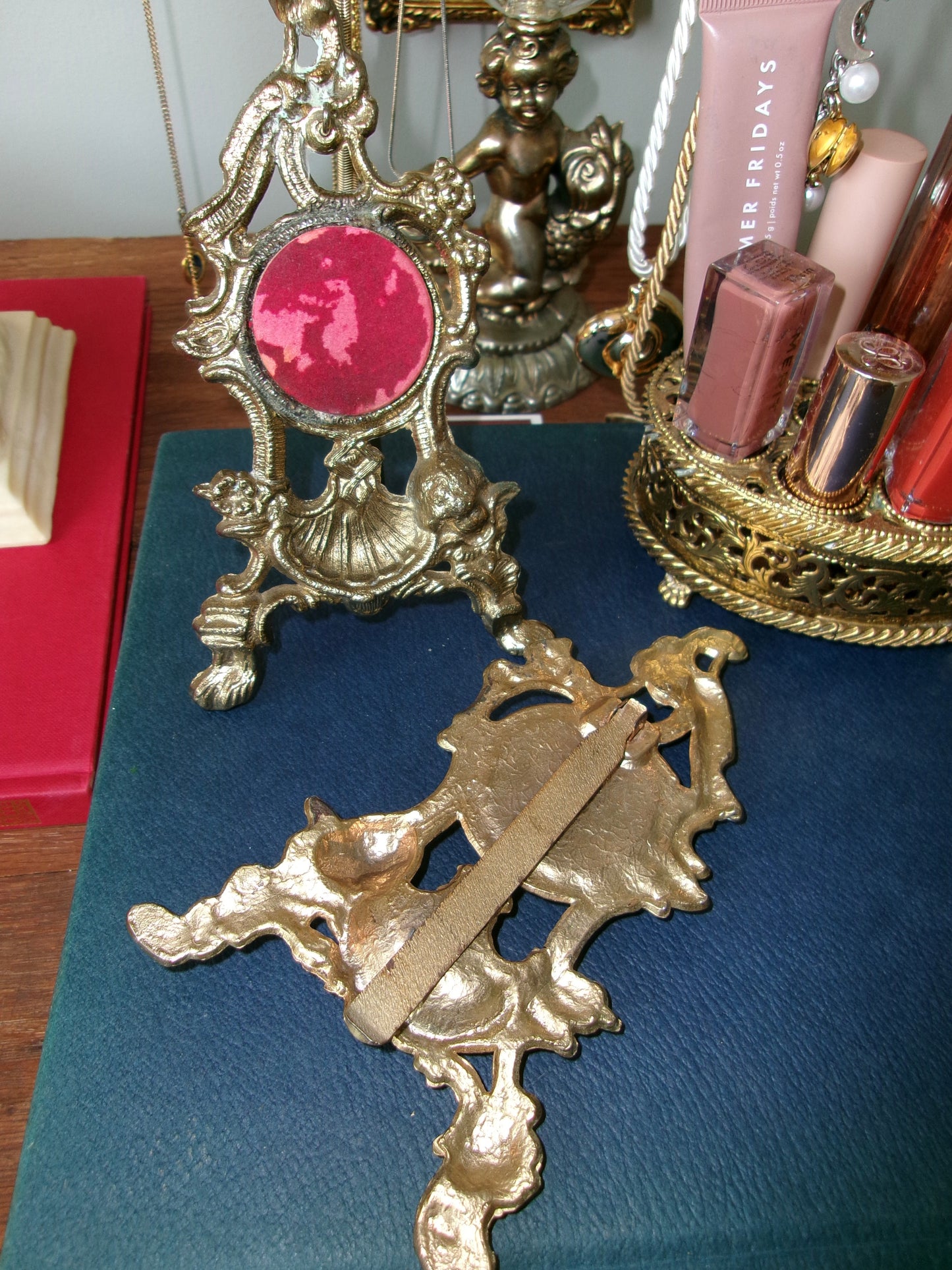 Brass Victorian Pocket Watch Holder
