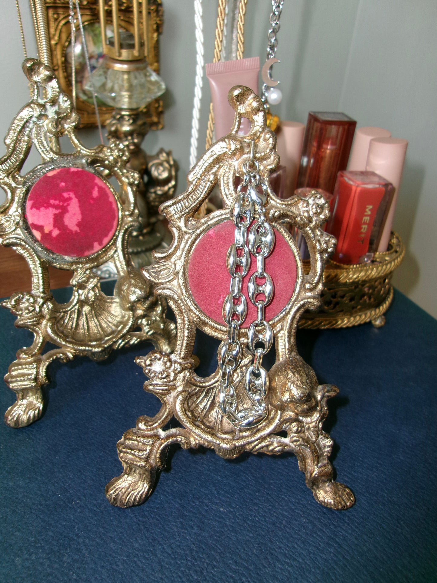 Brass Victorian Pocket Watch Holder