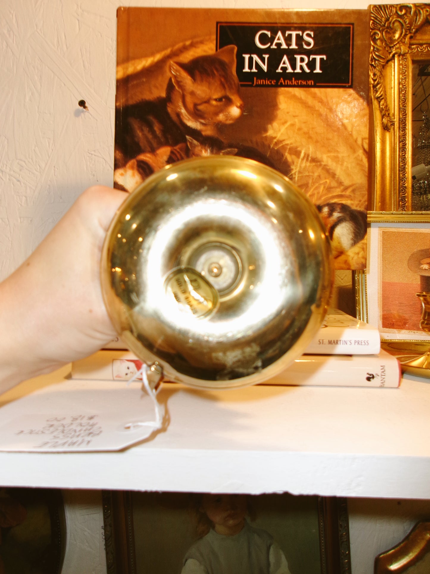 Brass Candlestick Holder With Handle