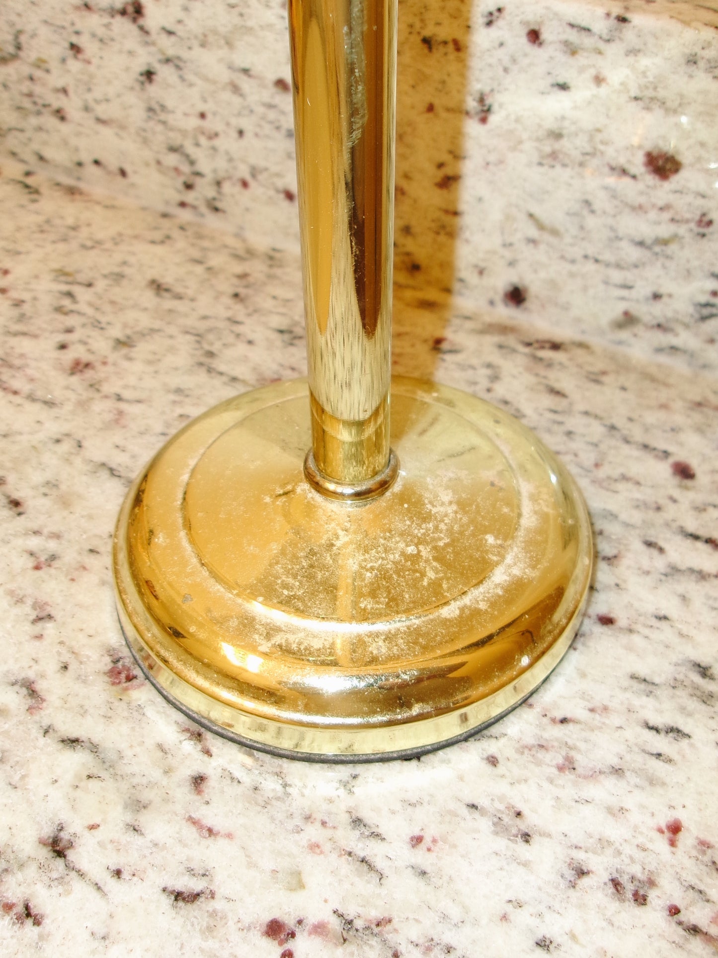 Tabletop Brass Towel Holder