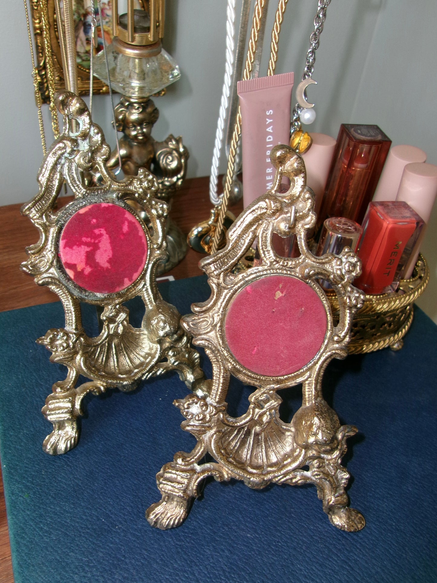Brass Victorian Pocket Watch Holder