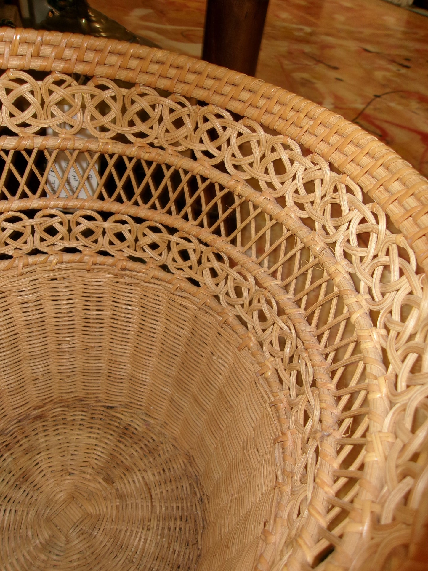 Wicker Trash Can