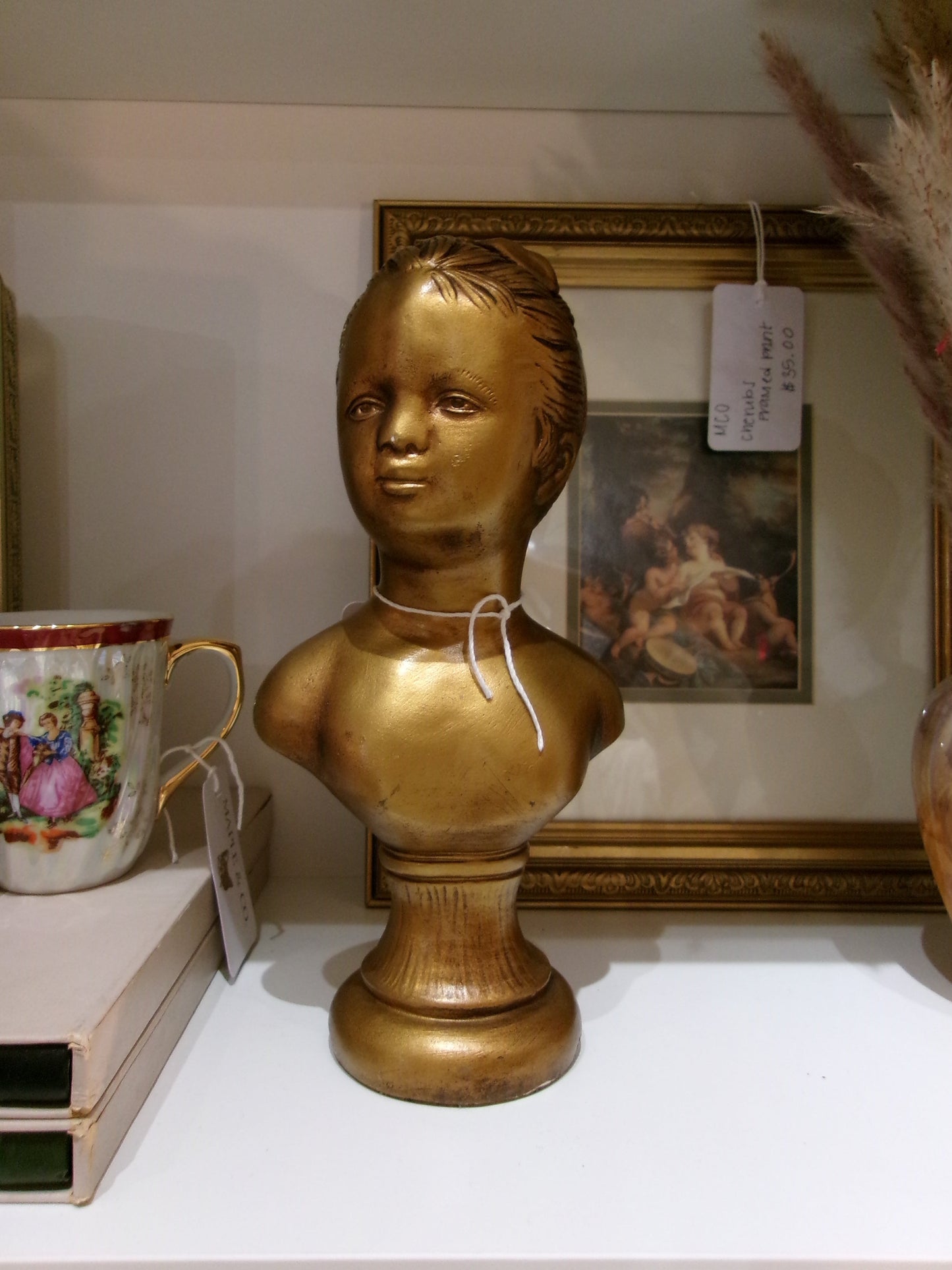 Gold Girl Bust