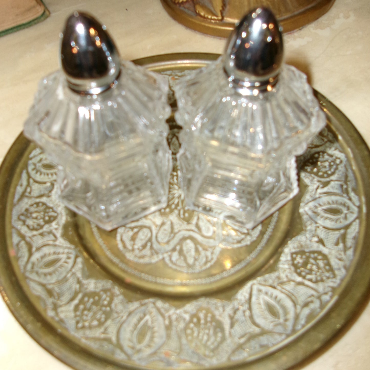 Glass Salt & Pepper Shakers