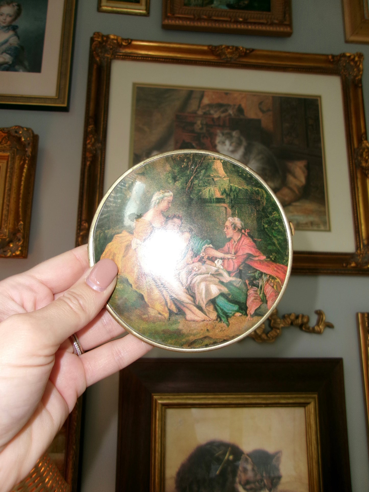 Victorian Scene Compact Mirror