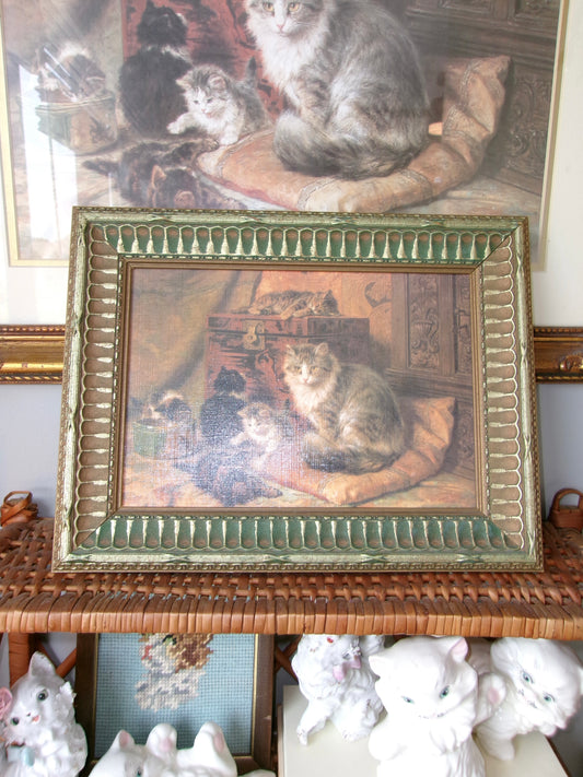 Henriette Ronner Framed Cat Print