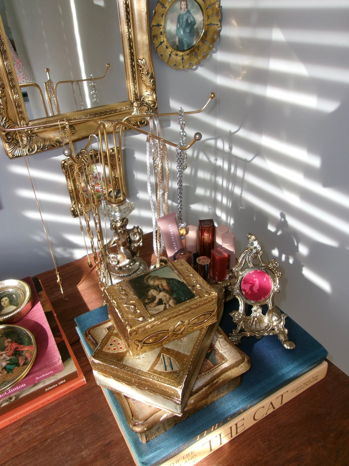 Brass Victorian Pocket Watch Holder