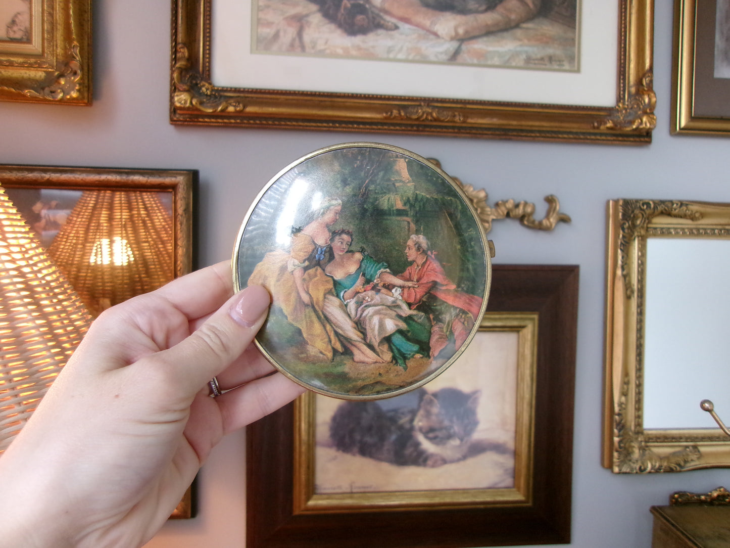 Victorian Scene Compact Mirror