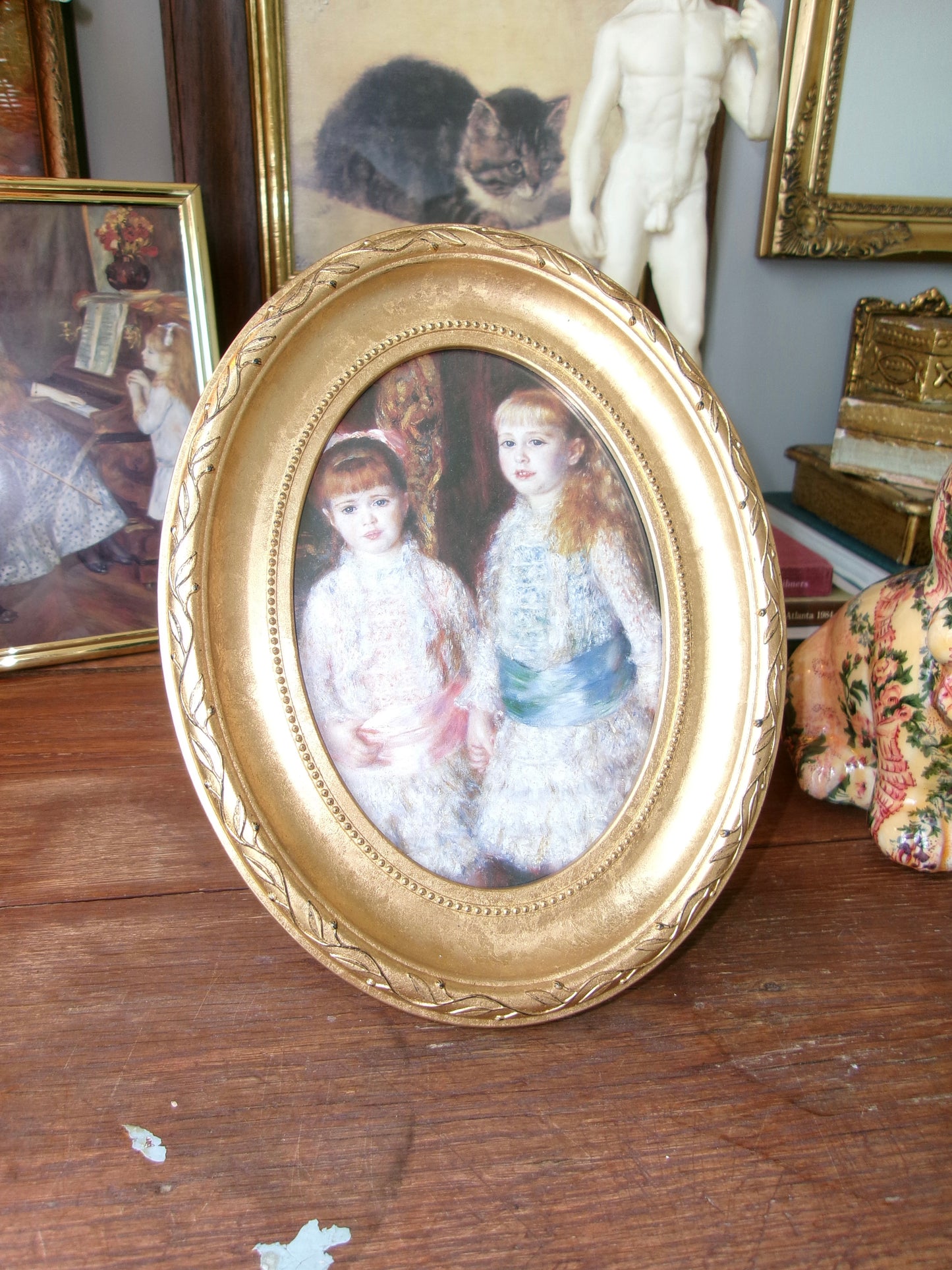 Renoir Framed Print Girls Holding Hands