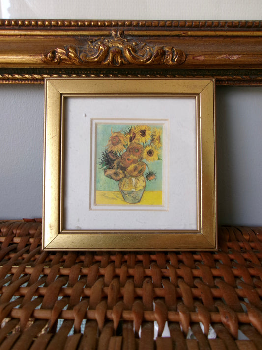 Van Gogh Sunflowers Framed Mini Print