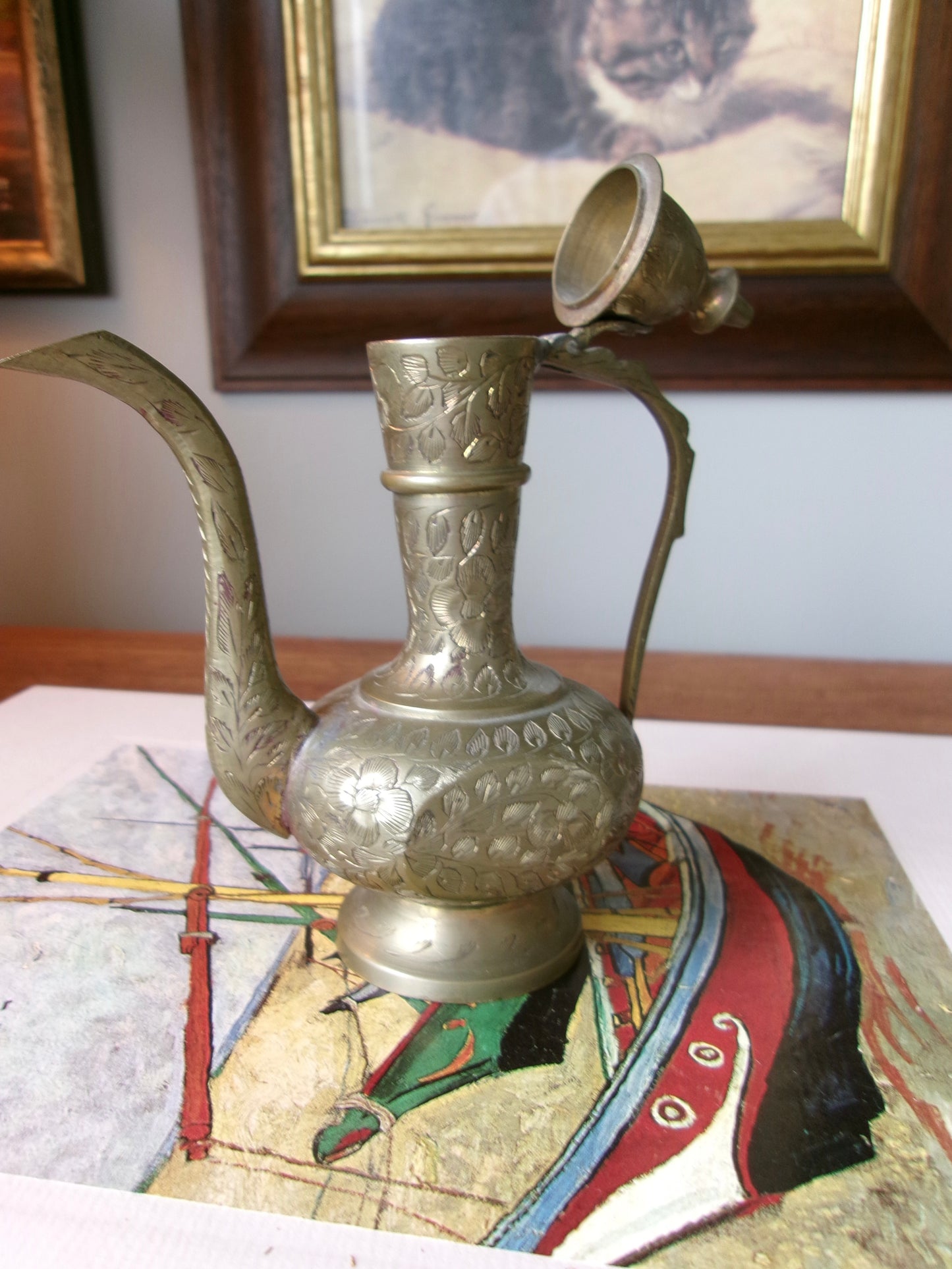 Mini Etched Brass Teapot