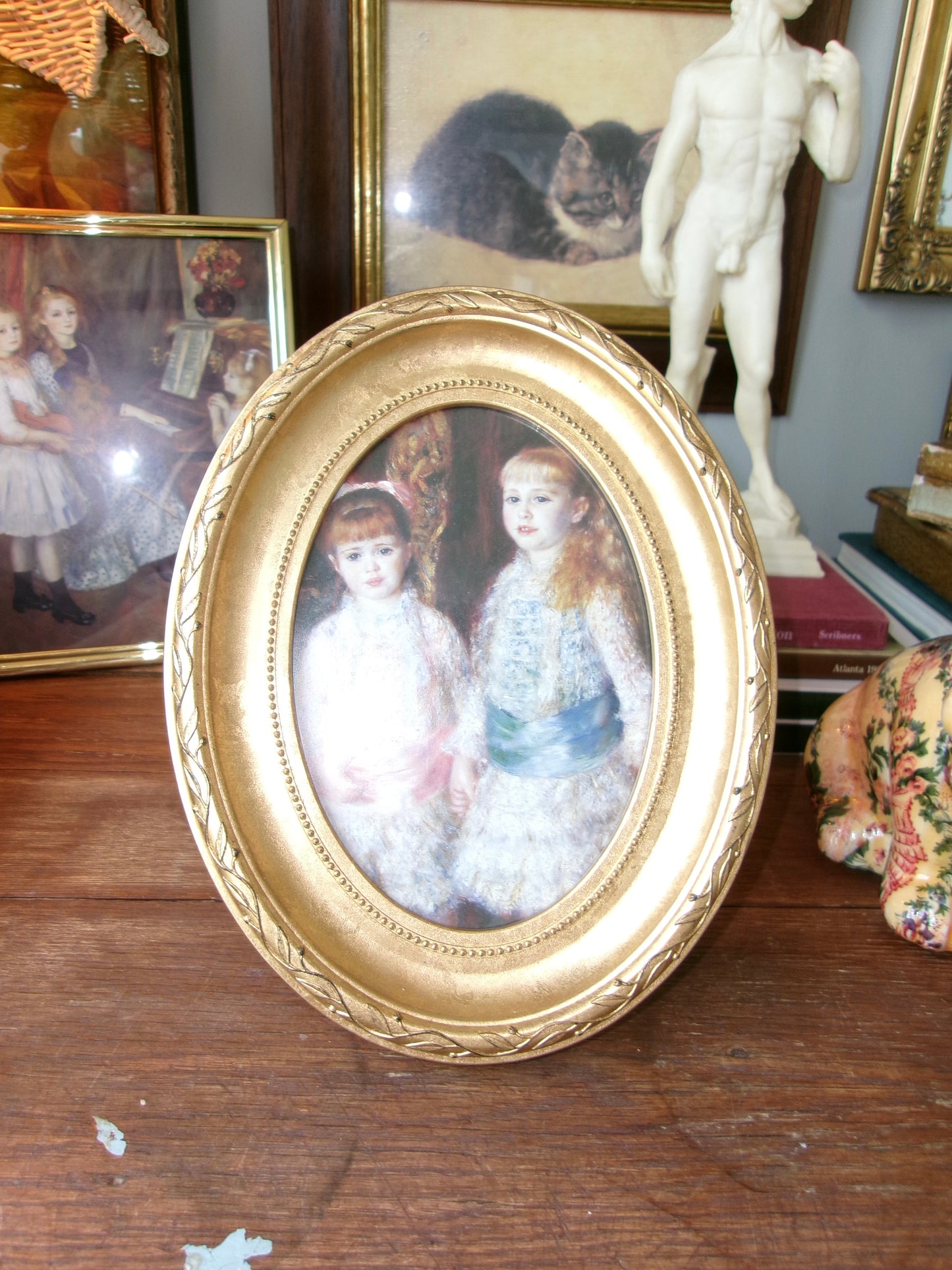 Renoir Framed Print Girls Holding Hands