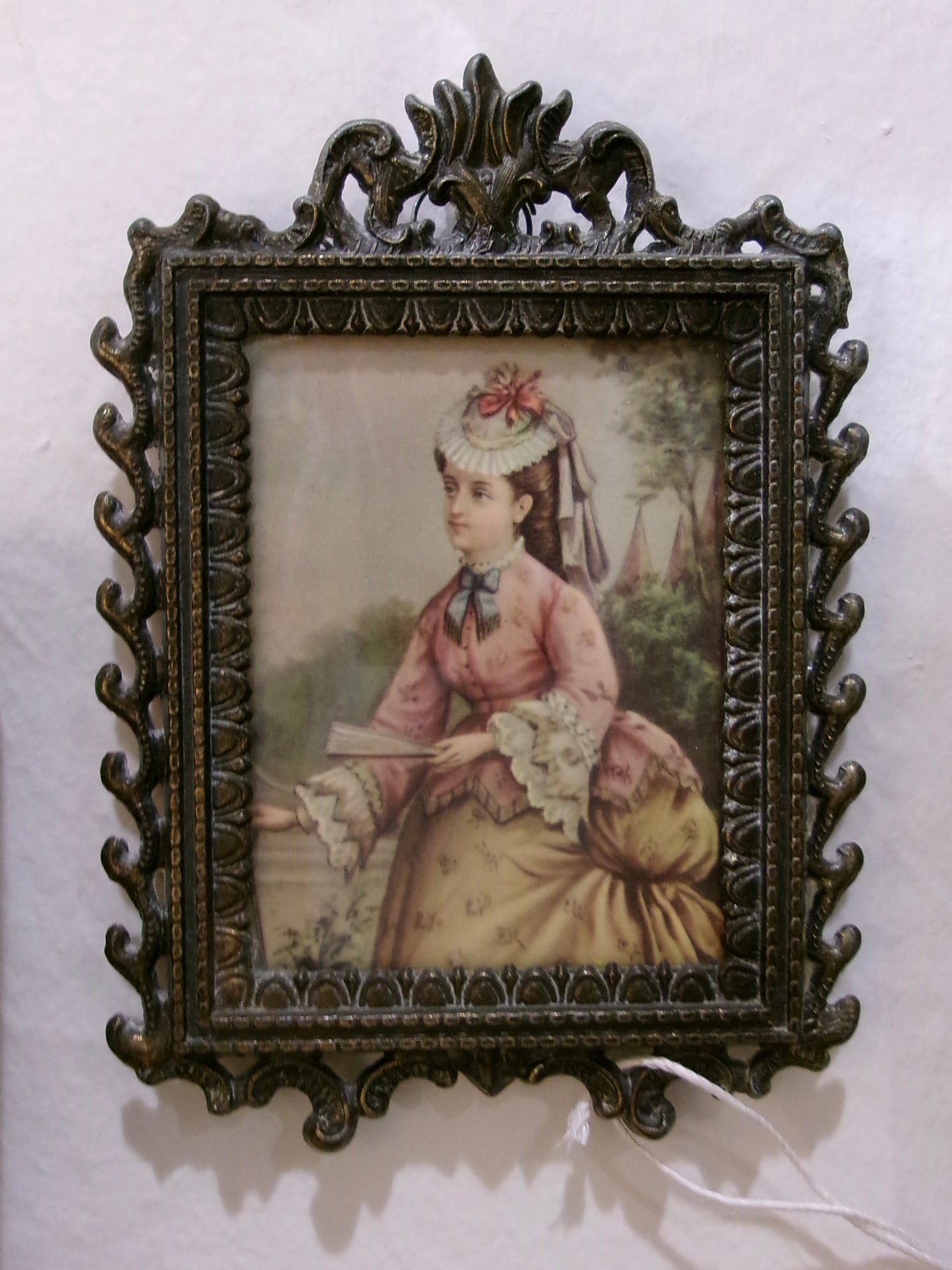 Italian Framed Lady Print